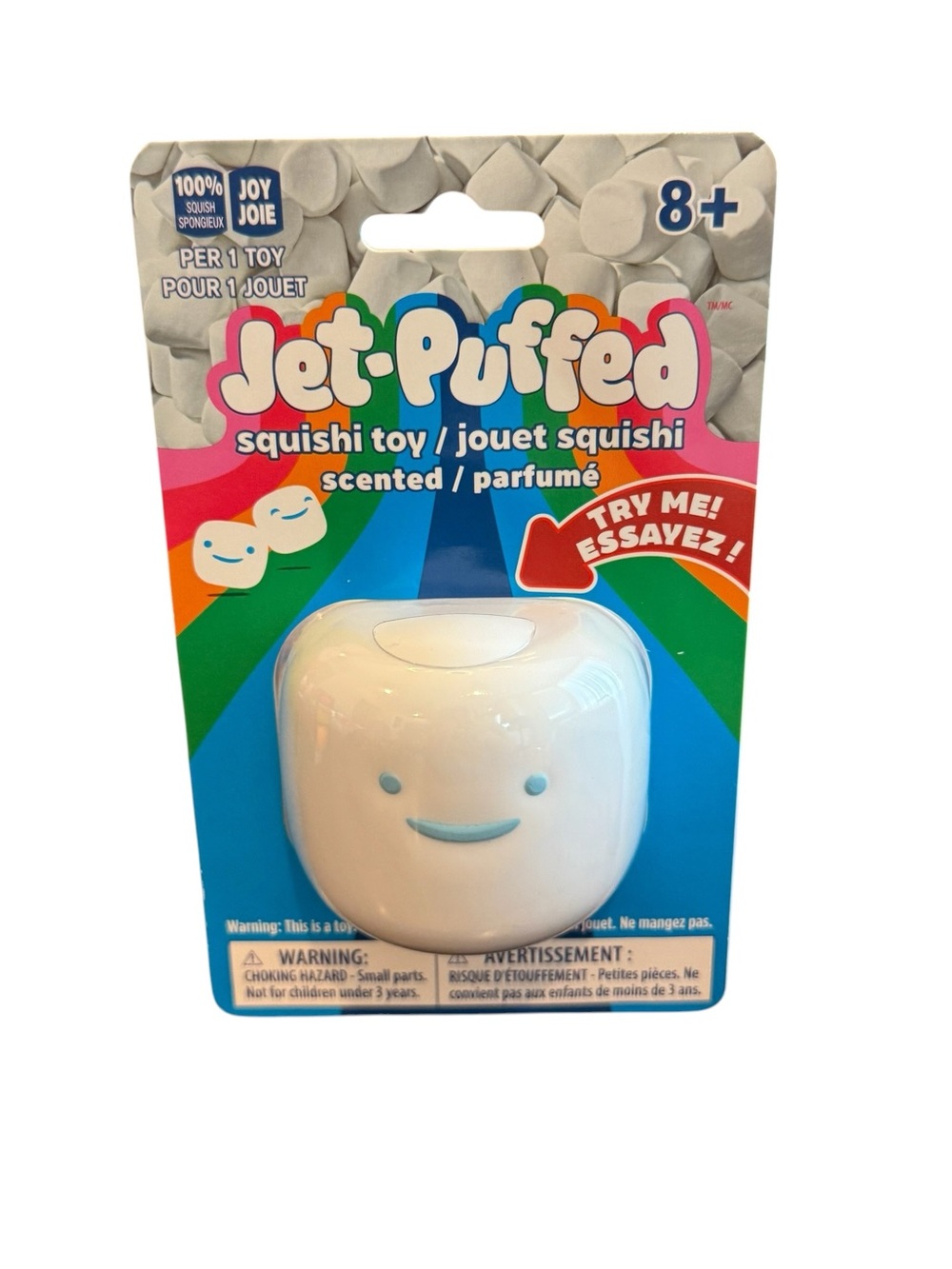 JoyJoie Jet-Puffed White Scented Squishi Toy - White